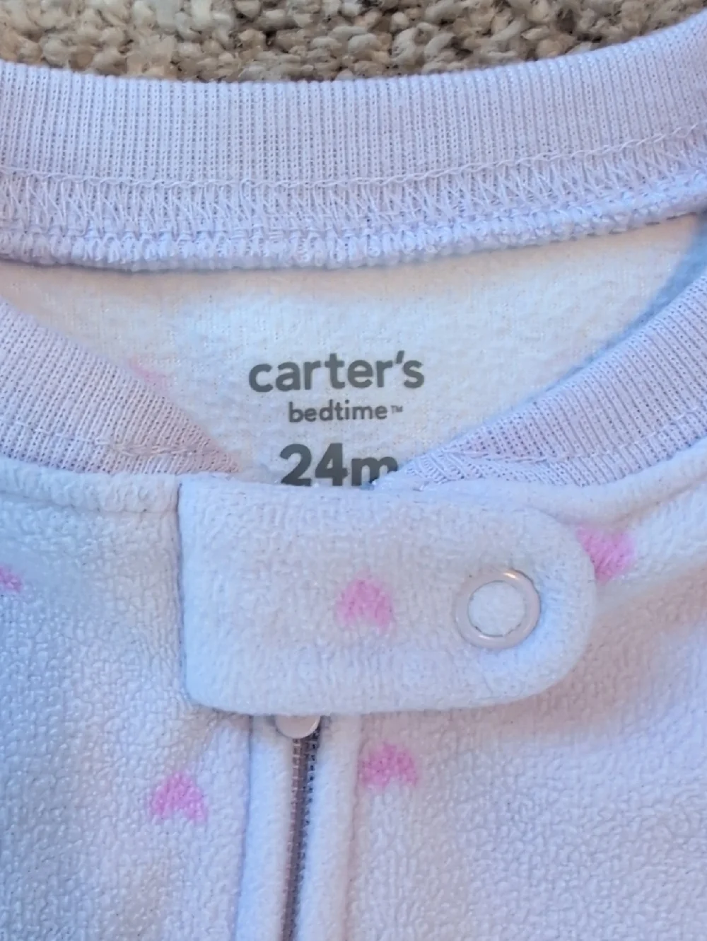 2t Girls Footie Zip Fleece Jammies Bundle (6 Pieces)